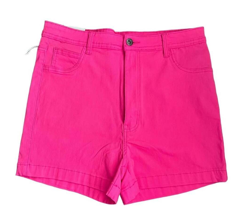Lover Brand Fashion Neon Pink High Waisted Stretch Shorts Style SH-300